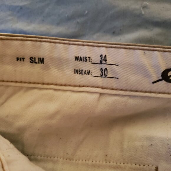 Eddie Bauer Men's Flex Chinos - Slim (34x30, Light Khaki) - Picture 6 of 9